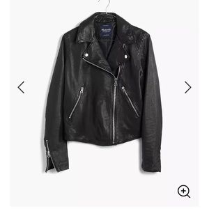 Madewell Washed Leather Motorcyle Jacket